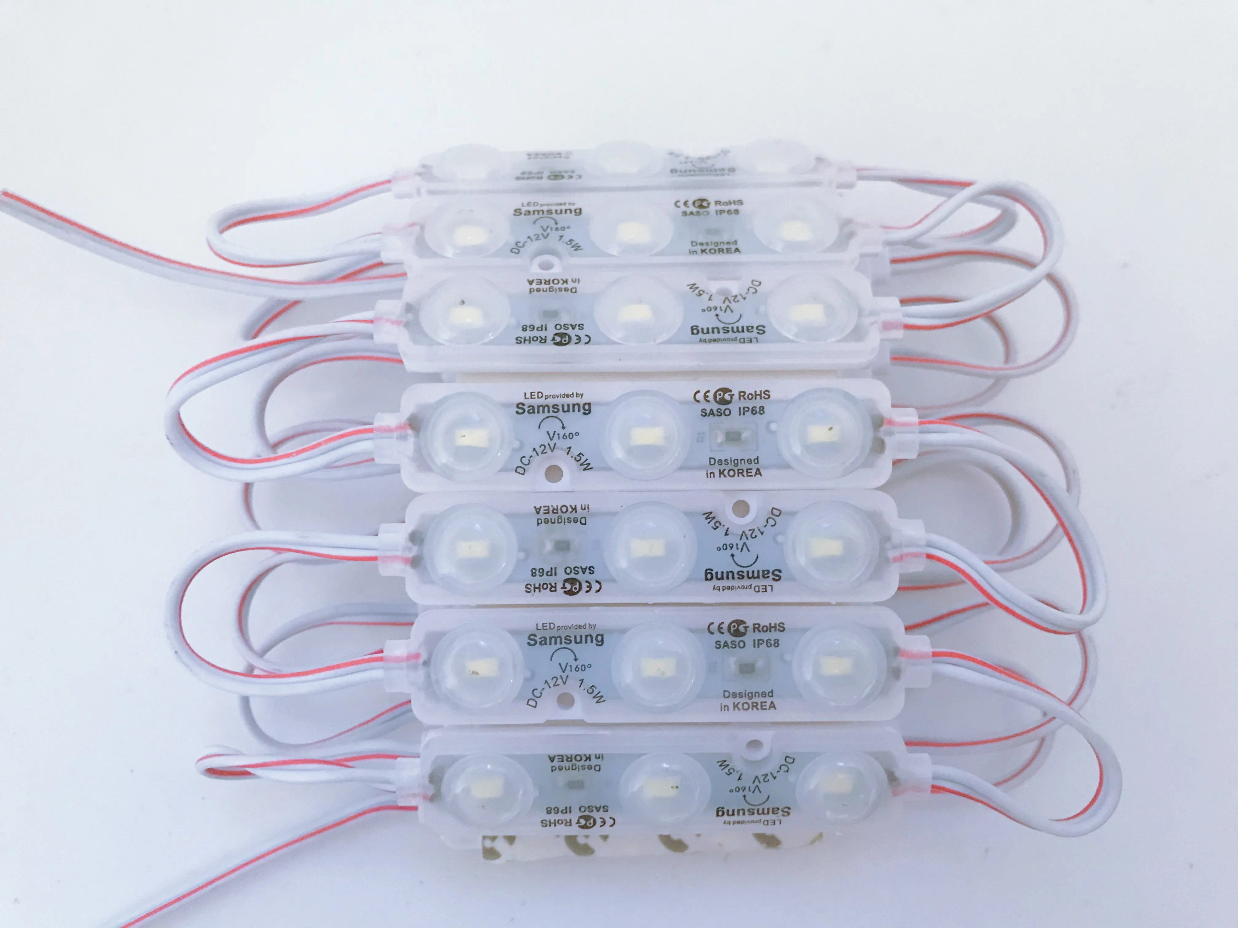 Светодиодный Ультразвуковой модуль Epistar 5730 SMD алюминиевая печатная плата 3 светодиода красный синий зеленый желтый цвет водонепроницаемые светодиодные модульные лампы