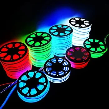 Slim 3mm 5mm 6mm custom 12v 24v sign waterproof digital DMX flexible led neon strip rope Christmas lights rgb rgbw led neon flex