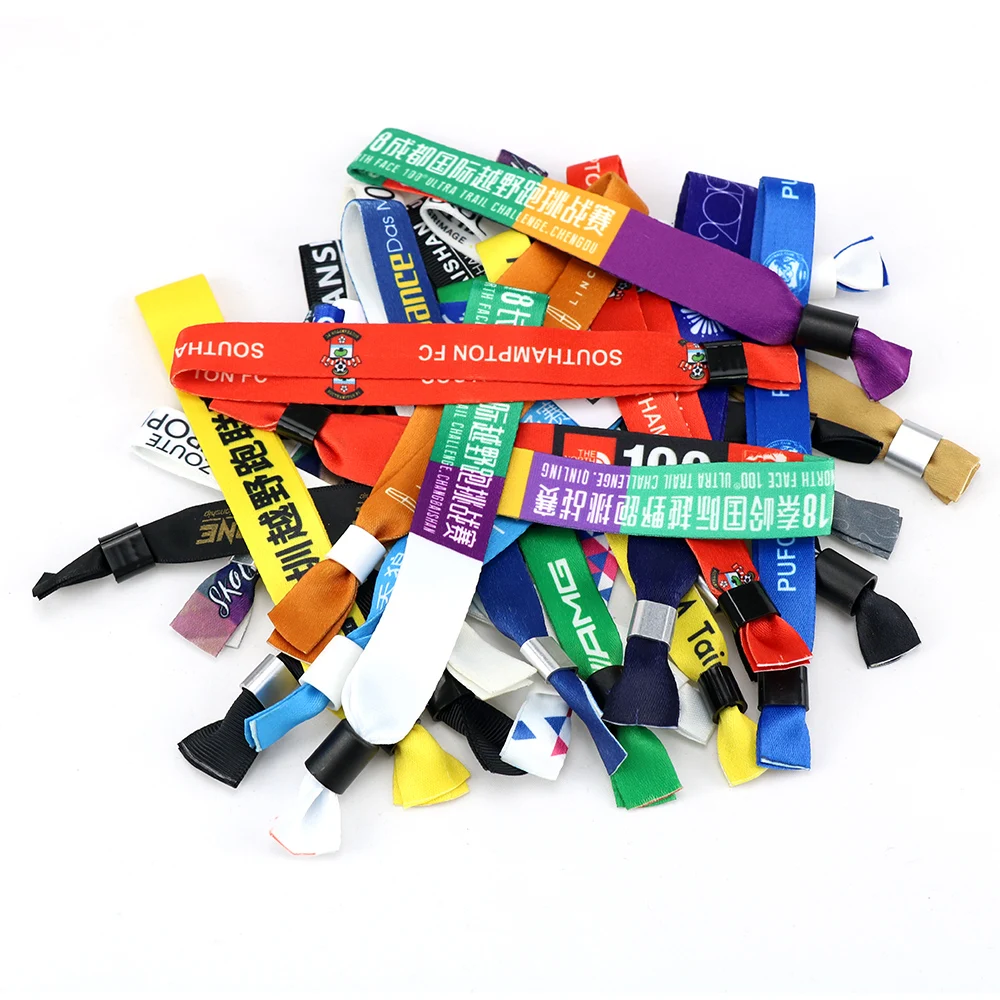 Factory Custom Free Customized Wrist Band Party Supplies Woven Wristband For Event