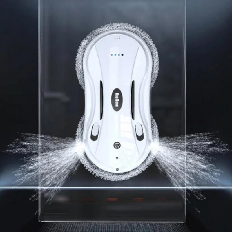 Window Cleaning Robot Smart Window Cleaner with Automatic Water Spray Interior Exterior Window High Buildings
