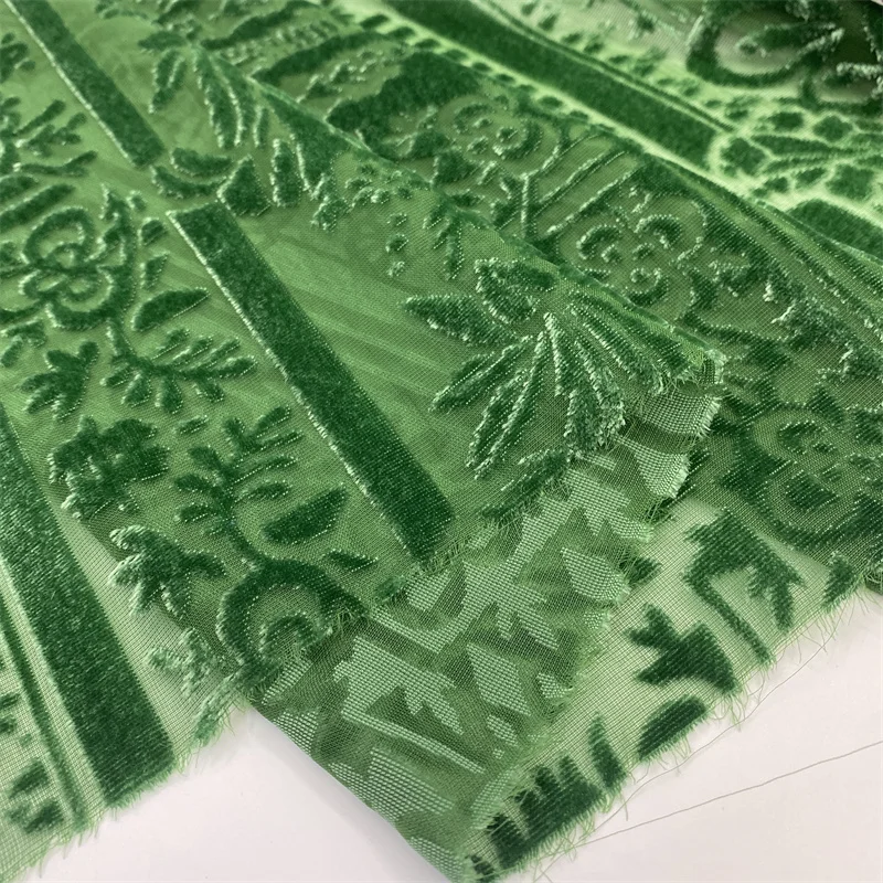 100% silk  floral printed velvet cloth material viscose/polyester fabric use for dress and garment