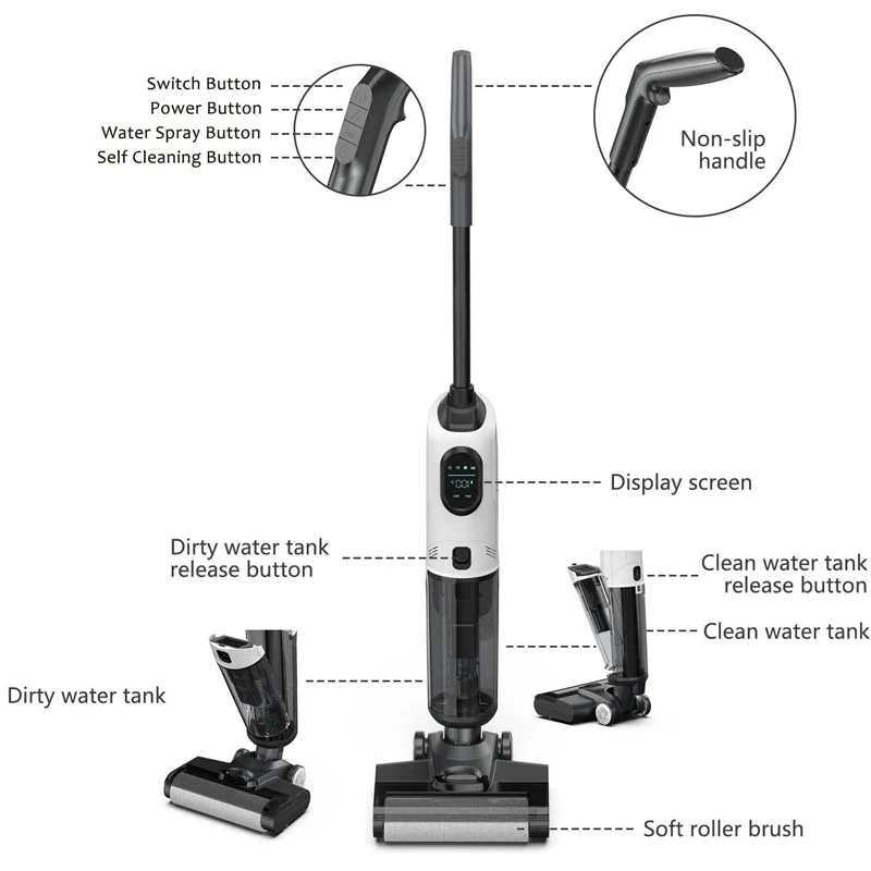 Wet Dry Wireless Vaccum Cleaner Water Stofzuigers draadloos aspirapolvere