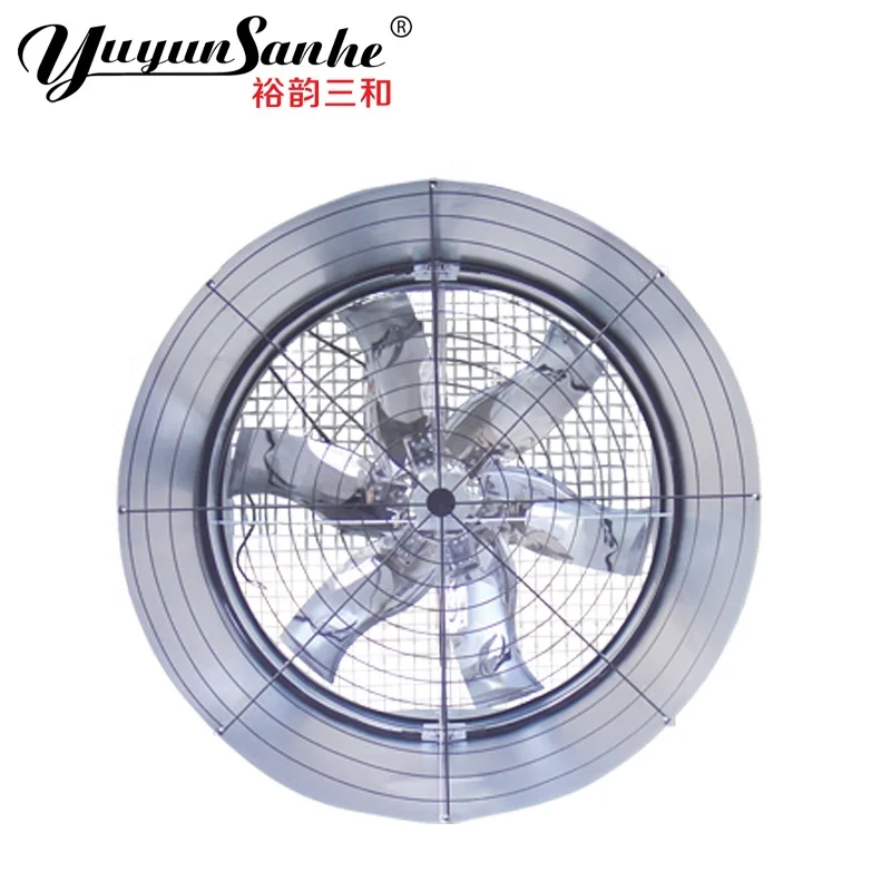 Double Door Butterfly Ventilation Cone Exhaust Fan Axial Flow Fans For Agriculture Greenhouse Air Ventilation Cooling System