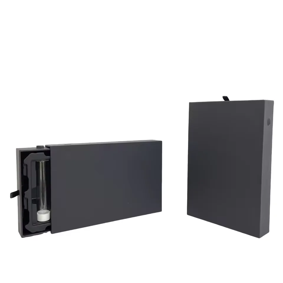 Custom Matte Black Childproof blister insert Drawer Cardboard Gift Boxes