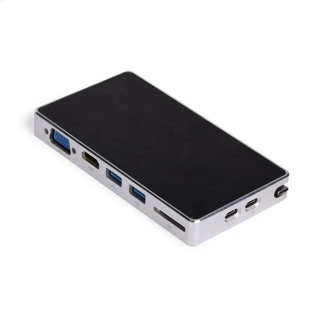  ACT9086 мульти-functionl USB-C док-станция 9 в 1 взаимный обмен данными между компьютером и периферийными устройствами Type-C к HD-MI/USB3.0/SD/RJ45/Тип C адаптер для