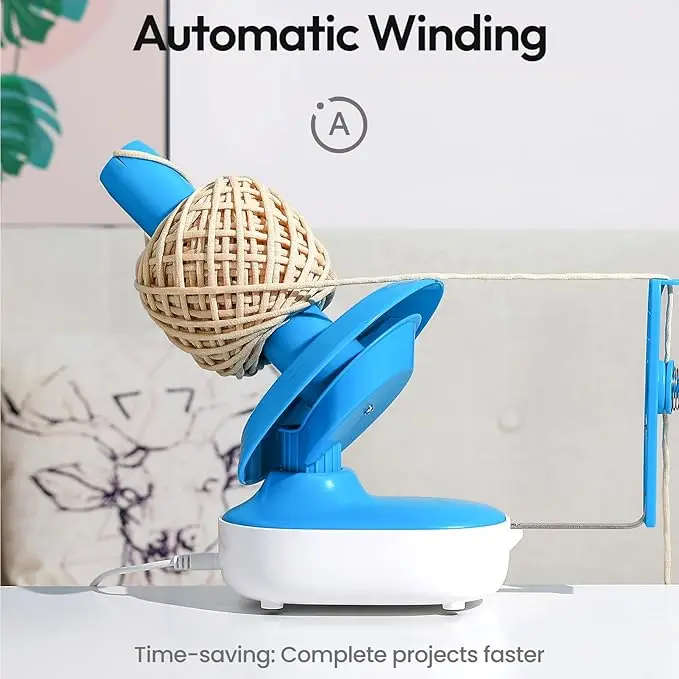Electric Yarn Ball Winder with Stepless Speed,Automatic Knitting Tool Supplies for Crocheting and Knitting