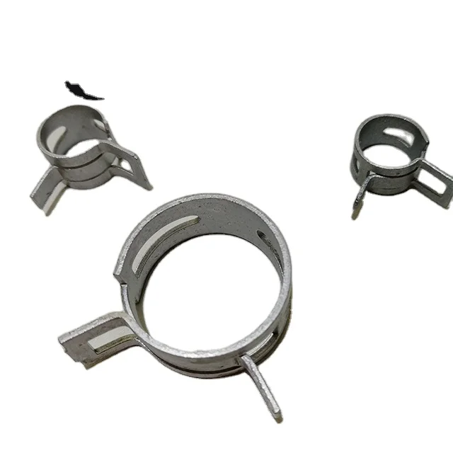 Small Pipe Hose Clip Automobile hose clamps 65Mn Steel Spring Type Hose Clamp