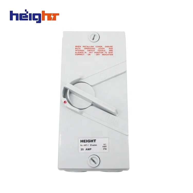 HEIGHT Weather Protected Isolating Switches socket plug/UKF4-35