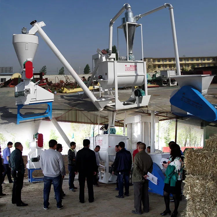 wholesale price poultry livestock pellet feed mill 2tph cattle feed production line