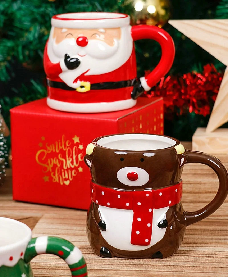 factory wholesale cheap ceramic mugs gift cups customized christmas mug
