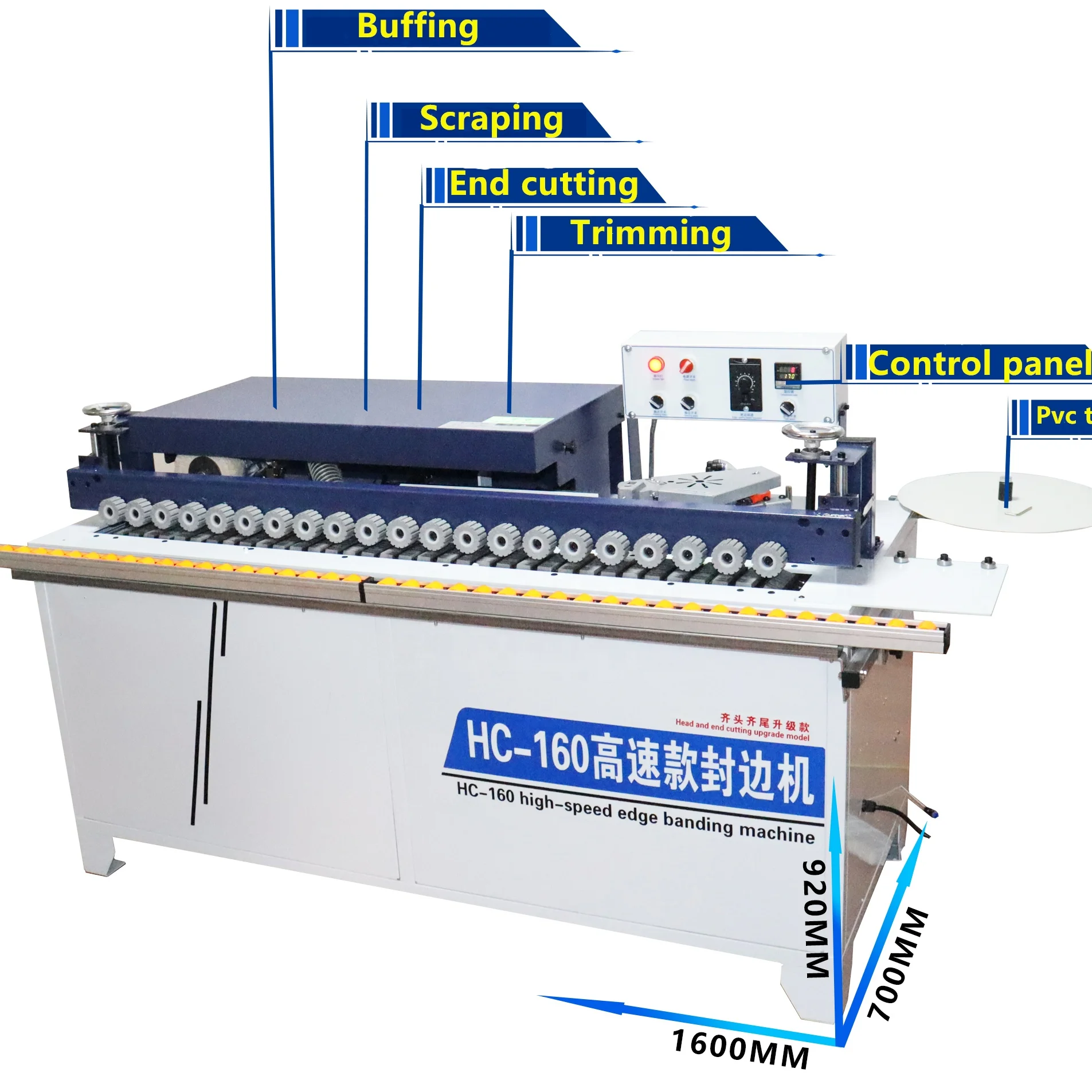 Chinese manufacturer wholesale price woodworking mini small manual automatic high speed edge banding machine for mdf and pvc