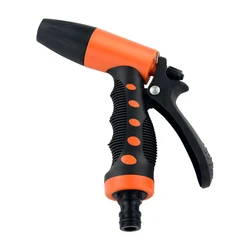 one99 orange lawn garden 9 pattern metal water hose nozzle