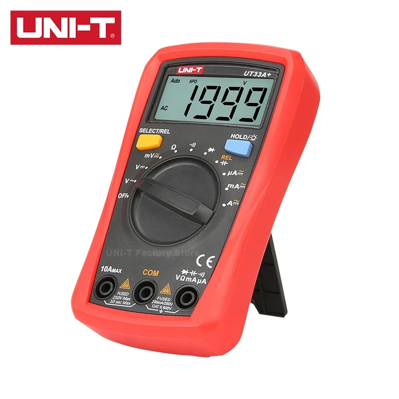 UNI-T UT33A+ UT33B+ UT33C+ UT33D+ Plus Pocket Multimeter Digital Ammeter Voltmeter Professional Resistance Measure Multi Meter