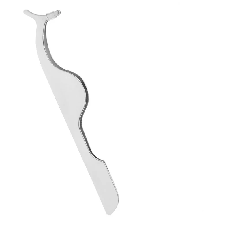 Hot False Eyelash Tweezers Fake Eye Lash Applicator Eyelash Extension Curler Nipper Auxiliary Clip Clamp Makeup Forceps Tools
