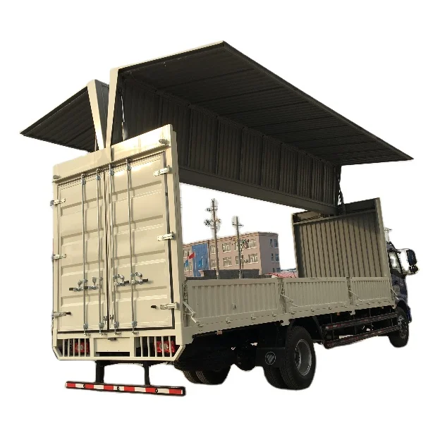 cargo truckAluminum Wing van CKD truck body  Wing Open Box Body 4X2 6 7 8 Tons Van Cargo Truck