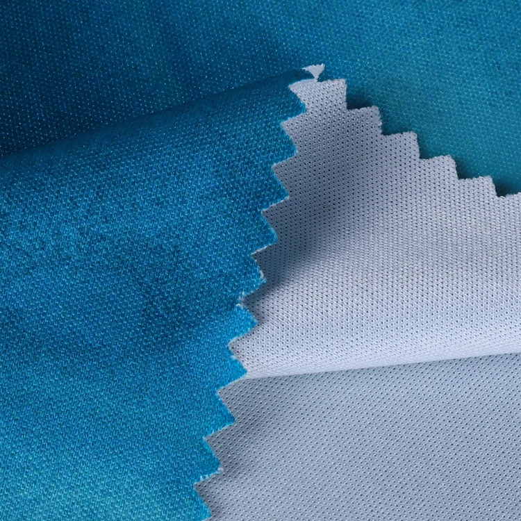 cheap Waterproof recycled 100% polyester swim skin microfiber printed Jersey fabric