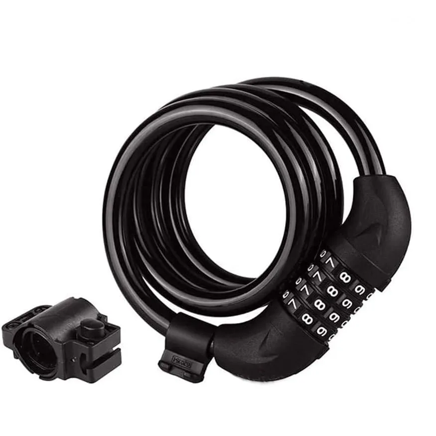 Bike Cable Lock Combination Bicycle Lock Anti-Theft Cable Lock for Outdoor Equipment