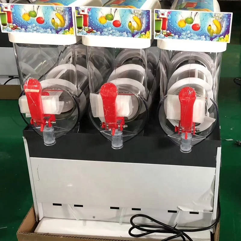 Ice Cream Slush Machine Margarita Slush Maker 3x1 Commercial Machimely Rotate 1300w