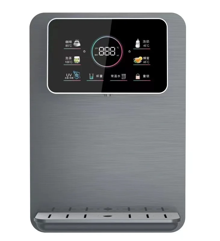 Factory price smart display wall-mounted heating RO water filtration system