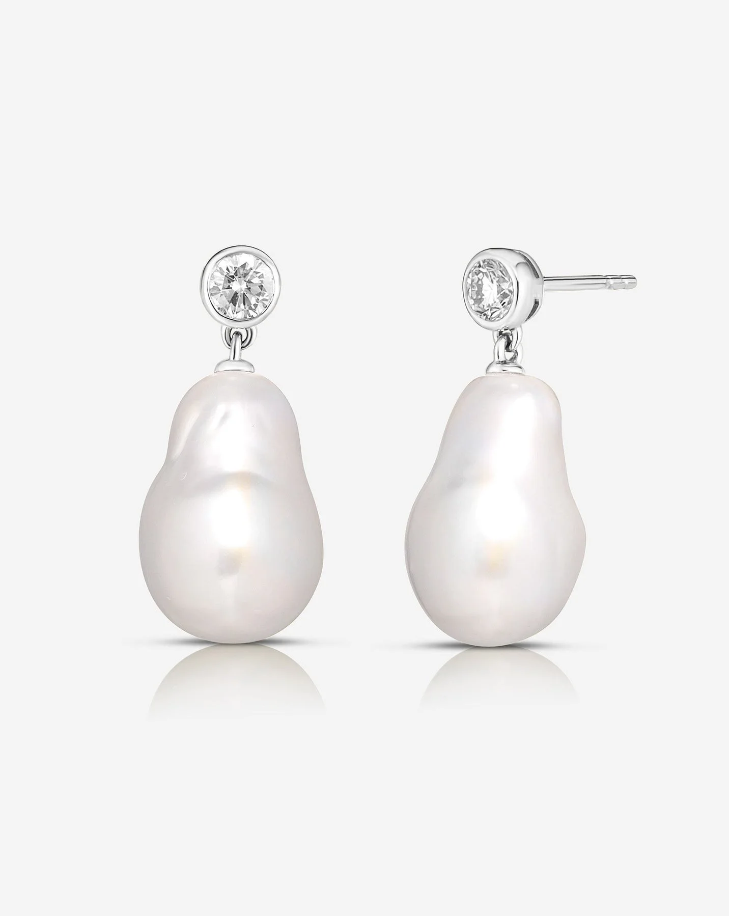 Tiny Round CZ Pear Dangle Stud Earring Micro Pave 5A Bling New Arrived Fashion Women Jewelry