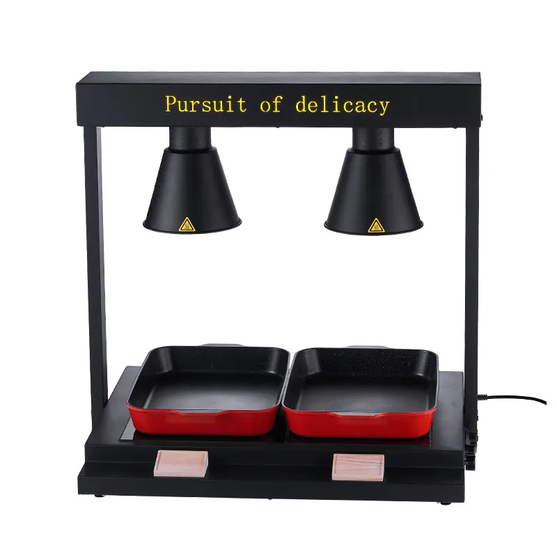 Commercial Food Warming round Heat Lamp AC Power Adjustable Head Buffet Warmer for Parties Restaurant Kitchen Home Use
