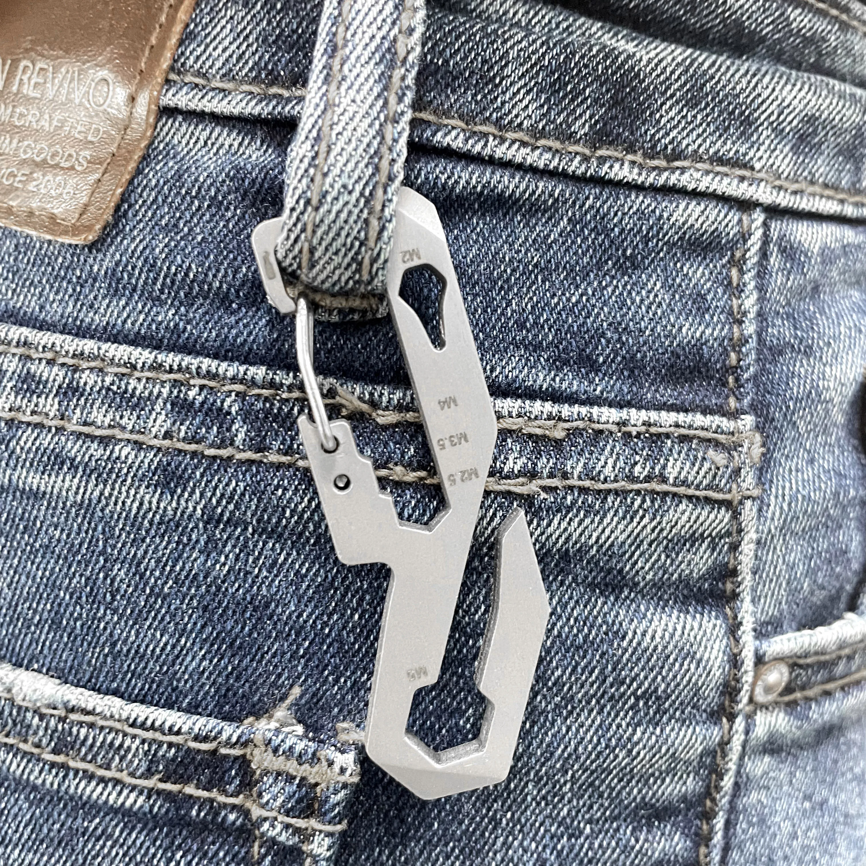 Free Sample Custom Pocket Camping  Wrench Multi Tool Multitool Keychain