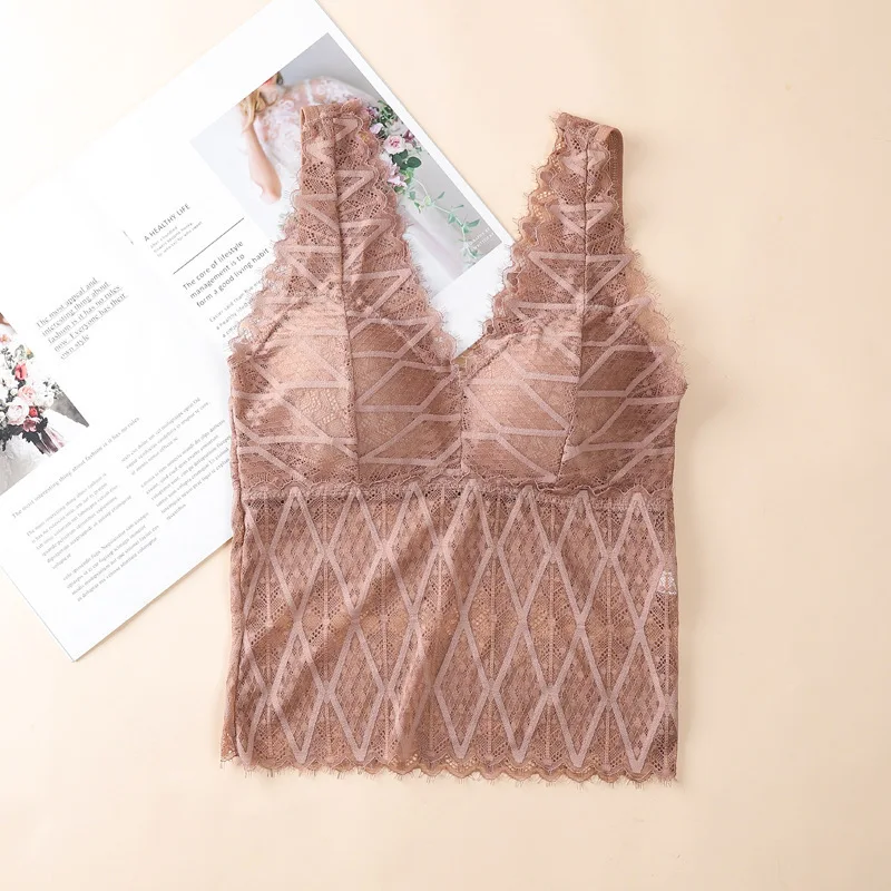 Новейший Топ boob со съемными мягкими бретелями без стального кольца, кружевной бюстгальтер с красивой спинкой, бюстгальтер с подкладкой, женские топы на бретельках