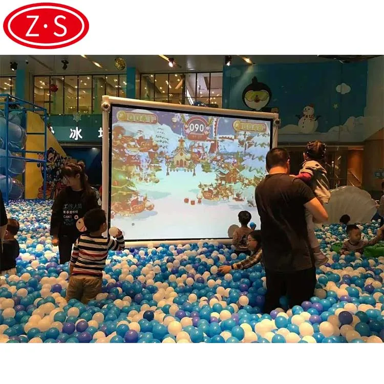 
Interactive wall projection ball throwing smash games interactive ball pool projection games 
