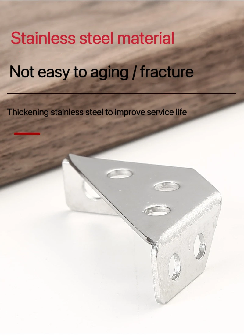 Universal Stainless Steel Corner Connector for Furniture