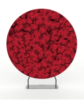 Hot Sale 8ft/2m diameter aluminium circular display Backdrop Round Custom Backdrop For Wedding Event and Party Decoration