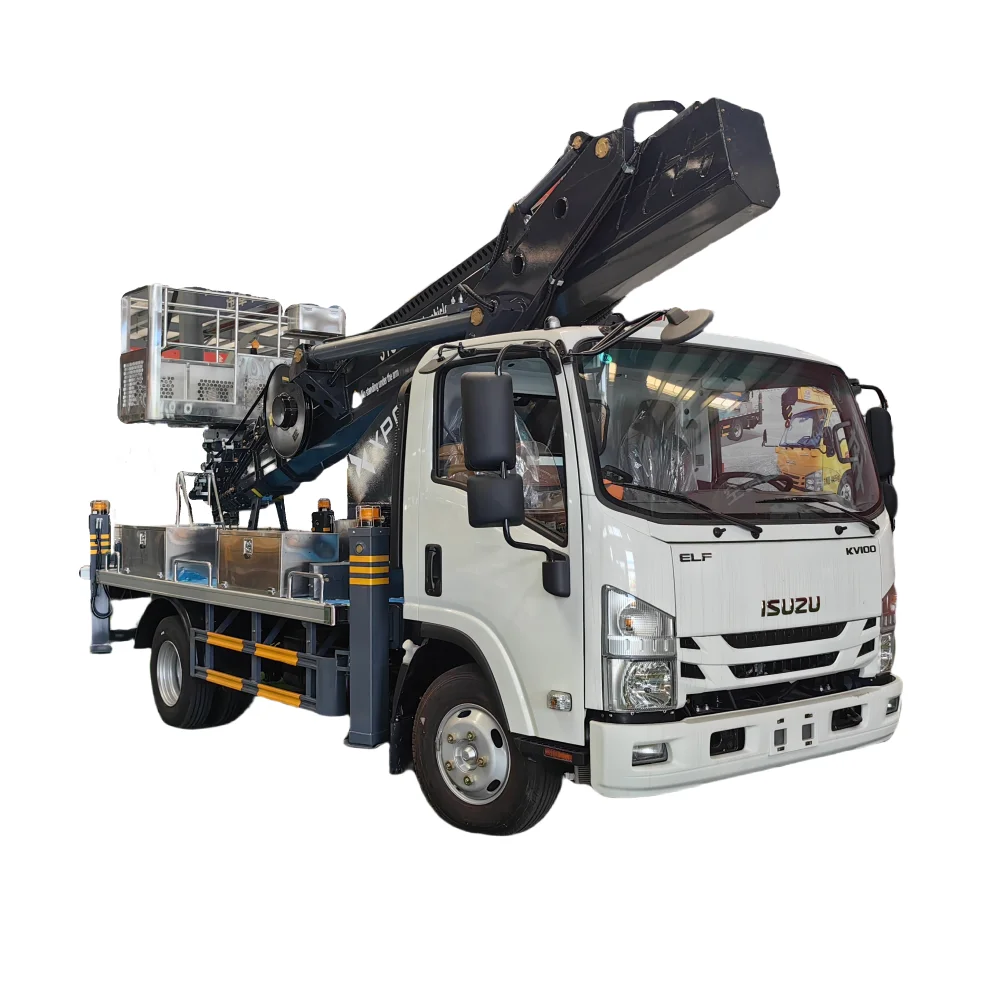Левый привод ISUZU 31 метр ковшовый подъемный грузовик установленная воздушная Рабочая платформа
