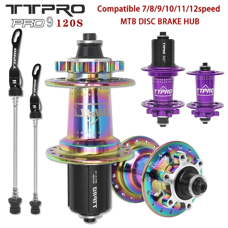 Tttpro PRO9 MTB велосипедный концентратор 120S быстроразъемный подшипник горный велосипед ступица HG 32 отверстия дисковый тормоз ступицы 7 8 9 10 11 12 Скоростей