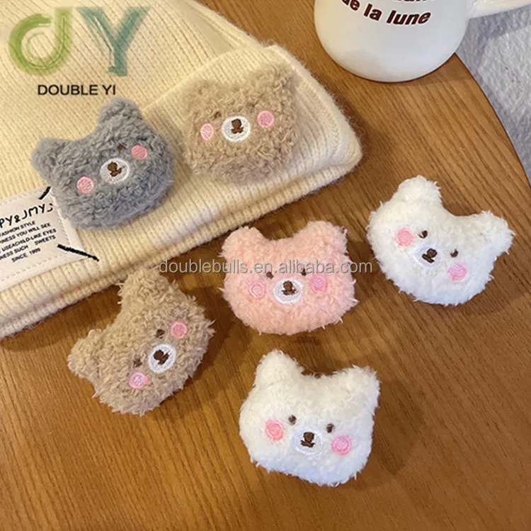 Wholesale Children Cute Bear Plush Brooch