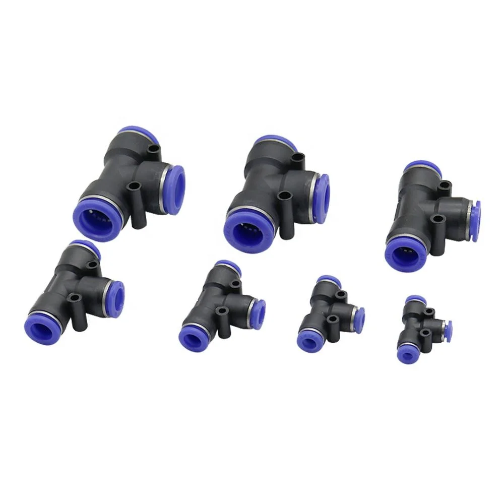 4/6/8/10/12/14/16mm Slip-lock Three Way Quick Connector Garden Irrigation Hose Splitter Connector Pneumatic Pipe Fittings