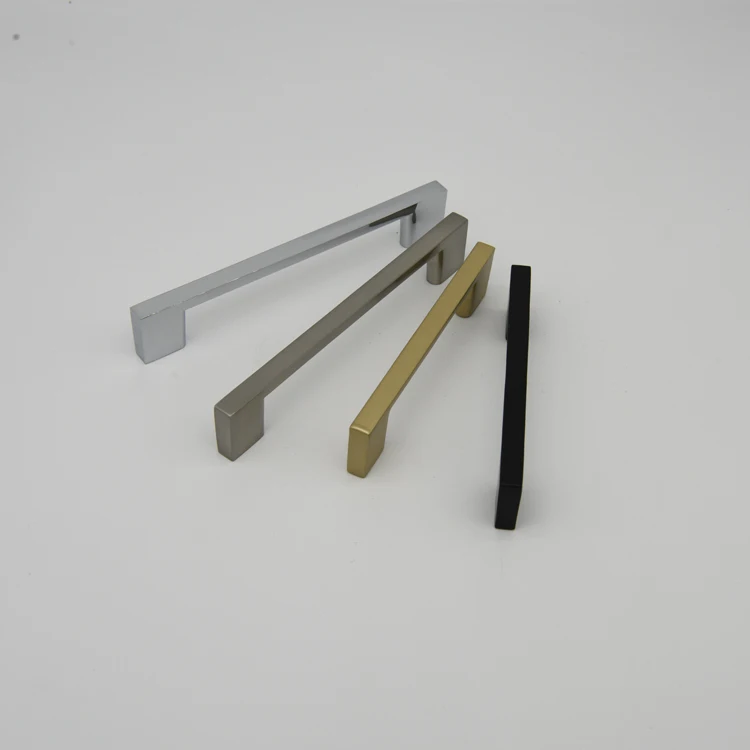 Drawer gold black aluminium kitchen cabinets door pull handle cabinet handles knobs