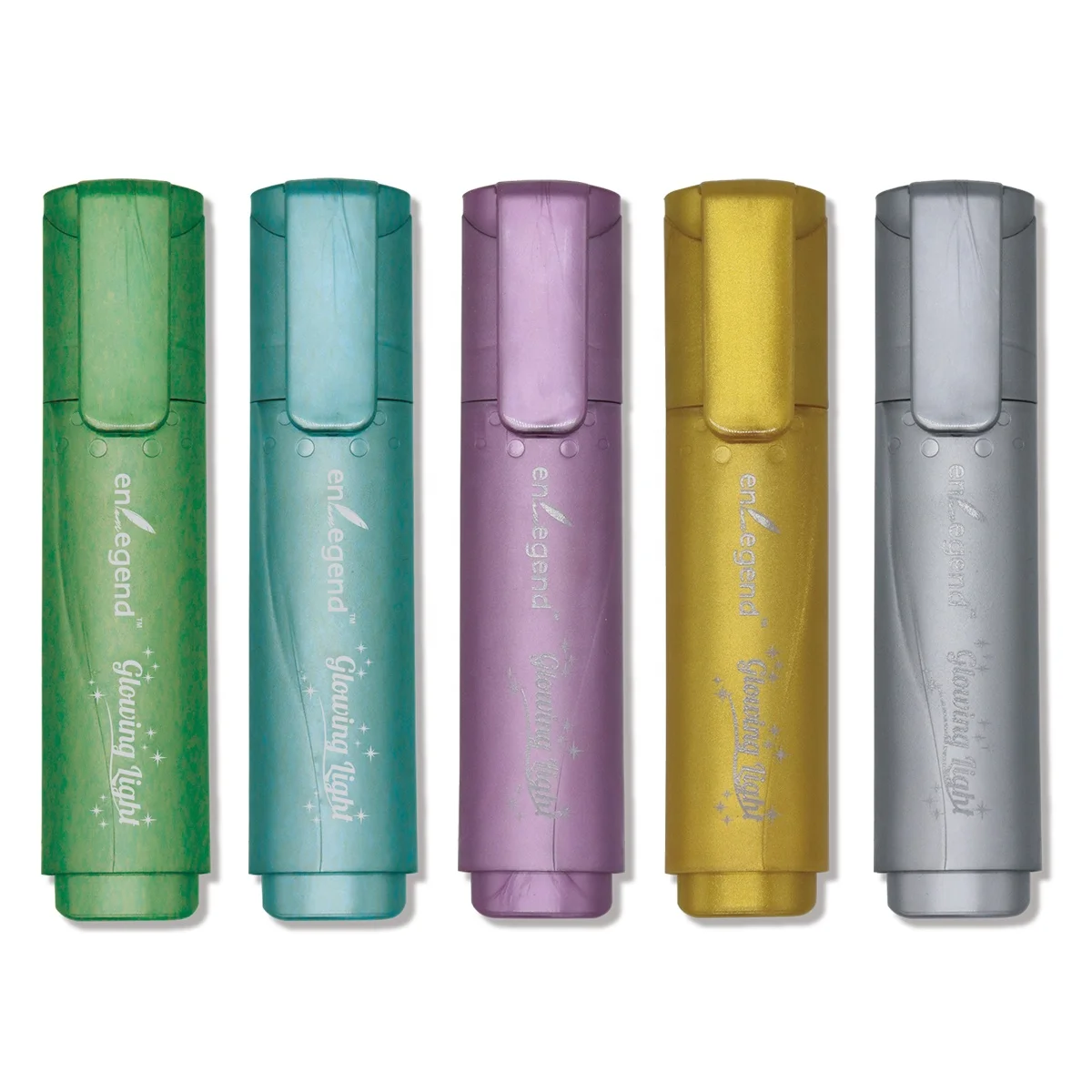 Metallic Color Highlighter Collection: Non-Toxic Designs for Office and School Aesthetics