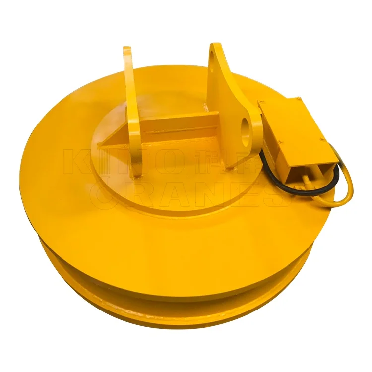 Factory price material handling electromagnetic sucker circular electro excavator sine magnet chuck