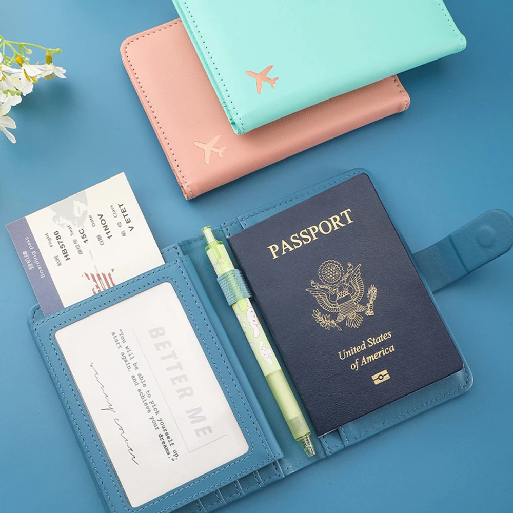 OEM PU Leather Passport Holder - RFID Protection, Cardholder, Money Pocket - Stylish and Secure Travel Cardholder
