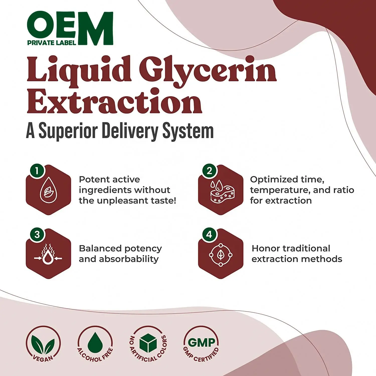 Custom Label Korean Red Ginseng Powder Ginseng Korean Red Panax Ginseng Liquid Drops Supports Healthy Energy, Vitality, Mood