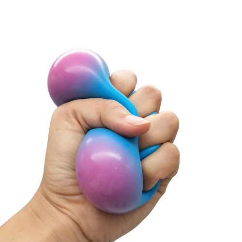 
Amazon Hot Sell Decompression Toys Squishy Squeeze rainbow color changing Stress Ball for kids and adults 