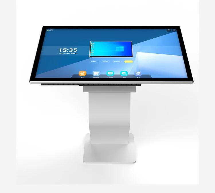 32 Inch Floor Standing Interactive Table LCD Panel Digital Information Display All In One PC Self Service Touch Screen Kiosk