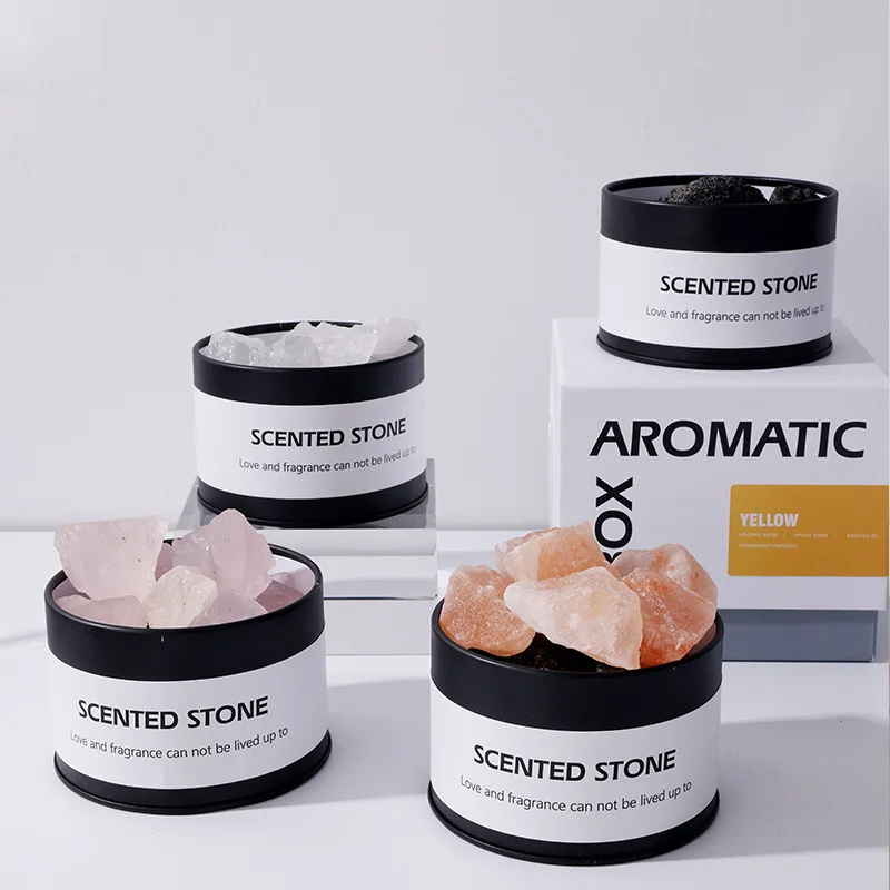 Home Crystal Aromatherapy Essential Oil Aroma Volcanic Natural Stone Rocks Diffuser