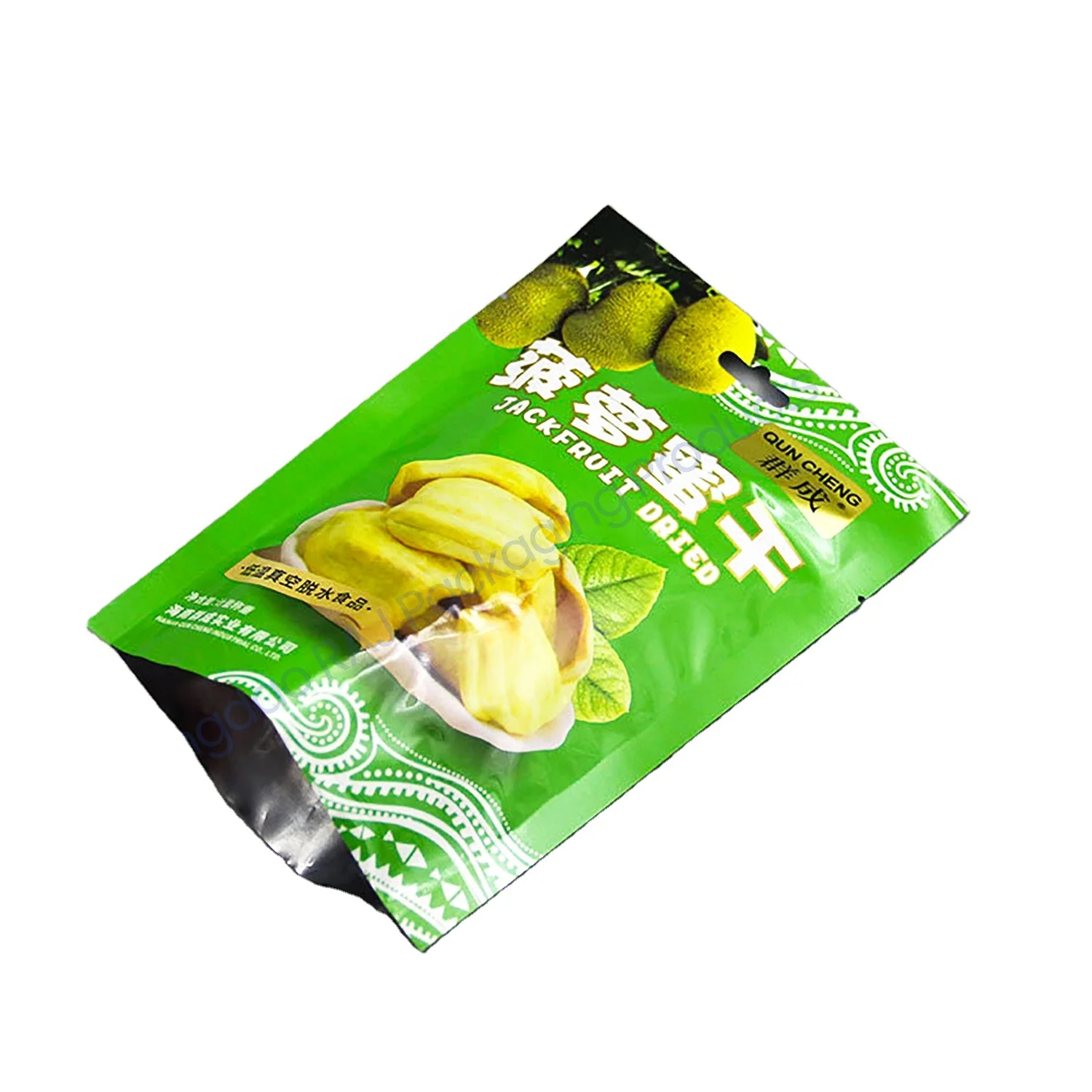 Custom Printed Snack Food Packaging Film with Aluminum Foil Lined Bag for Dried jackfruit Potato Chips Packaging