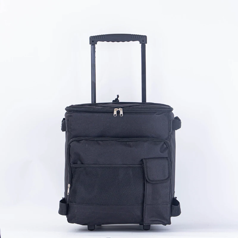 C058 Camping outdoor foldable customized portable trolley cooler bags