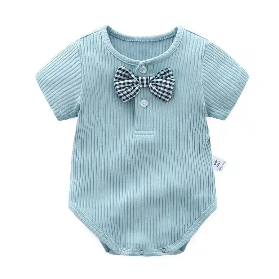 wholesale 2022 summer New infant baby boy romper candy-colored baby jumpsuit