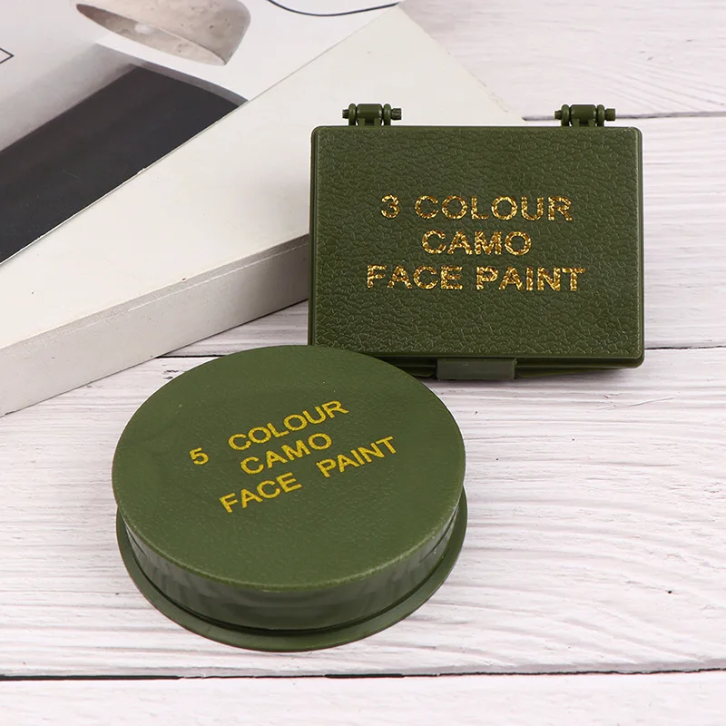 Yakeda 3 Colors Paint Box Face Cover Anti Stick Protection Body Washable Camouflage Tactical Face Paint Colors Drawing