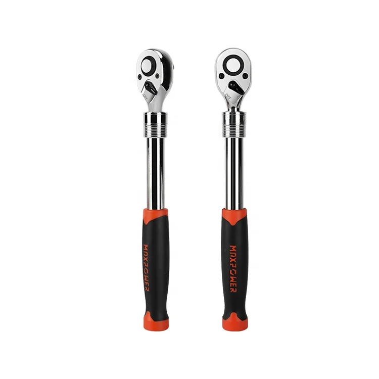 MAXPOWER 72-Tooth Adjustable Socket Ratchet Wrench 1/2 inch Extendable torque wrench extendable ratchet
