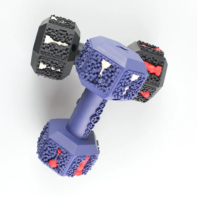 Chew Toys Dogs Safe and Nontoxic Food Grade Dumbbell Chew Toys Dogs