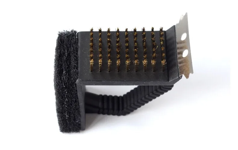 Grill Brush Bbq Barbecu Barbecue Cleaning Water Steam Metal Carton Silver Charcoal Support Other Accessories Indoor and Outdoor