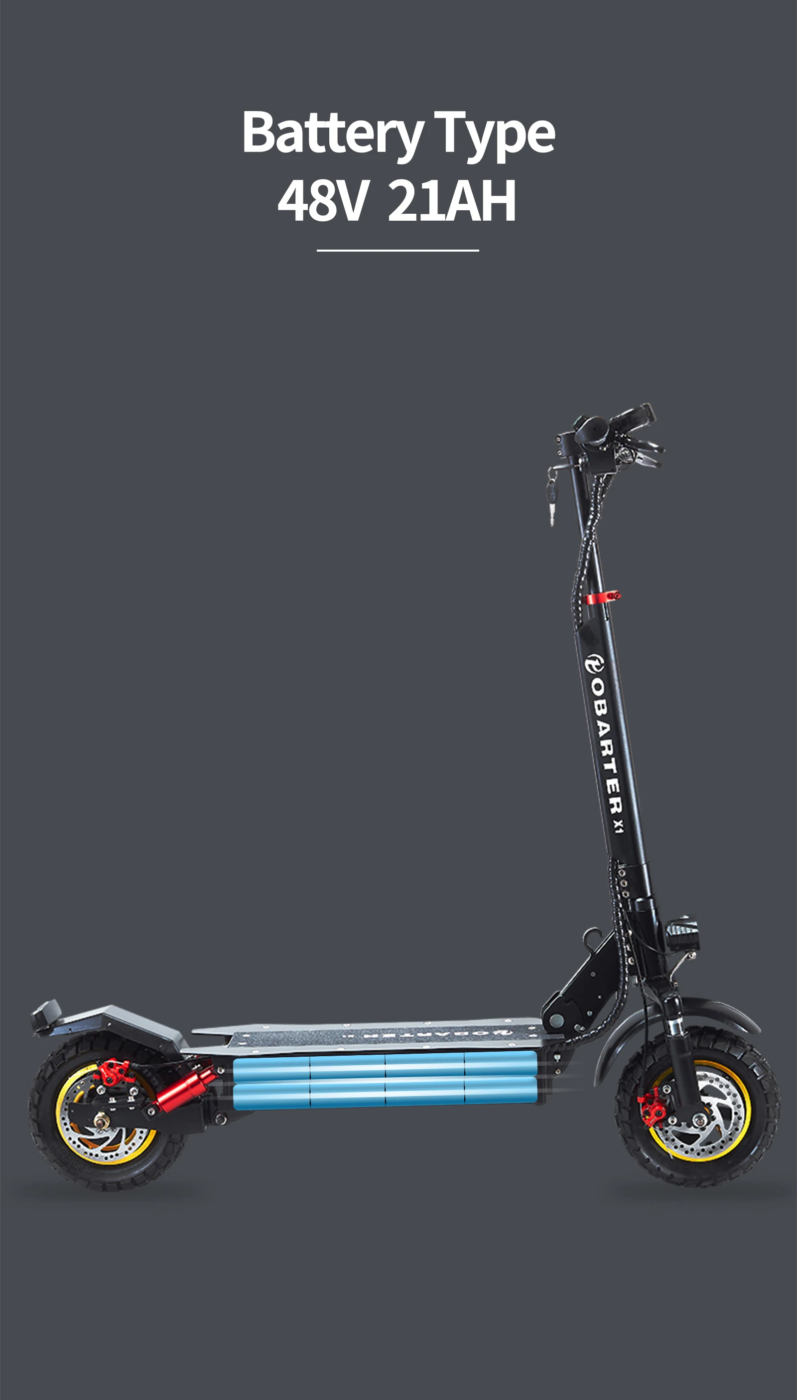 2021 iEZway UK USA EU Warehouse Hot Sell 1000w Off road tyre 48V Potente Adults Electric Scooter Powerful Battery Dual Motor